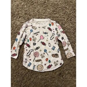 Cha Sor Chasor Toddler‎ Girls Long Sleeve Candy Shirt Size 2T